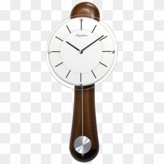 Wooden Pendulum Wall Clock - Quartz Clock Clipart