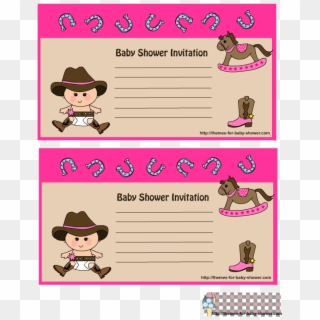 Cowgirl Baby Shower Invitations 2 - Tarjetas Para Baby Shower Varon Para Imprimir Clipart