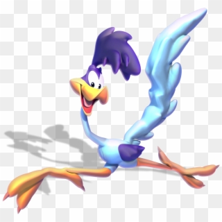 A Model Of Road Runner From The Looney Tunes - Cartoon Clipart