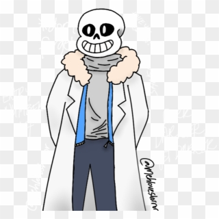 Another Sans But In A Lab Coat Hint - Cartoon Clipart