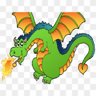 Little Dragon Clipart Fire Dragon - Dragon Breathing Fire Clipart - Png Download