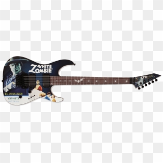 Kirk Hammett Png Transparent Images - Esp White Zombie Guitar Clipart