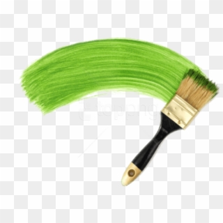 Free Png Download Green Line Paint Brush Png Images - Green Paint Brush Clipart Transparent Png