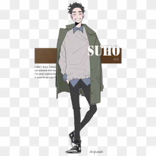 [fanart Project] Exo X Trench Coat Part A Sehun Http - Cartoon Clipart