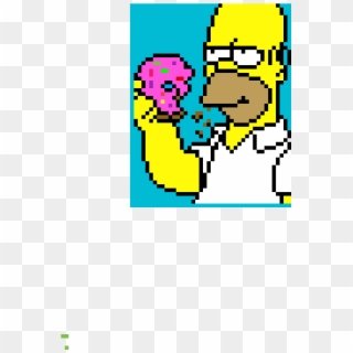Homero - Pixel Art Simpson Family Clipart