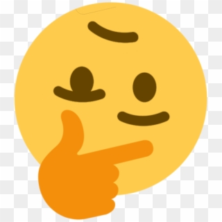 Thinking Face Emoji Meme , Png Download - Discord Thinking Emoji Clipart