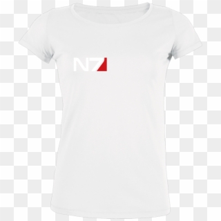 N7 Logo T-shirt Stella Loves Girlie Weiß - T-shirt Stella Clipart