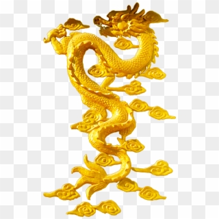 Chinese Transprent Png - Gold Chinese Dragon Png Clipart