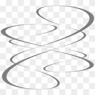 Vector Smoke Swirl - Fancy Lines Clip Art - Png Download