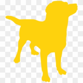 Yellow Dog Silhouette Clip Art - Keep Calm And Hug Your Dog - Png Download