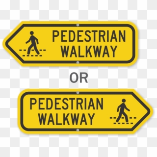 Pedestrian Walkway (k2-4915) Learn More - Sign Clipart
