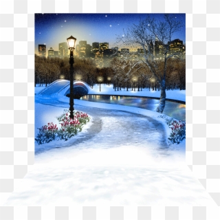 3 Dimensional View Of 10'x20' Backdrop - Snow Clipart