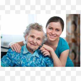 Carer With Old Person - Family Caregivers Clipart