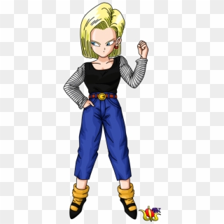 Android 18 Png - Dbz Android 18 And Marron Png Clipart