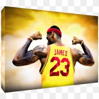 Details About Cleveland Cavaliers Lebron James Poster - Canvas Painting Lebron James Clipart