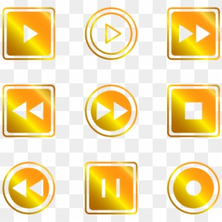 Music Player Icons Clipart
