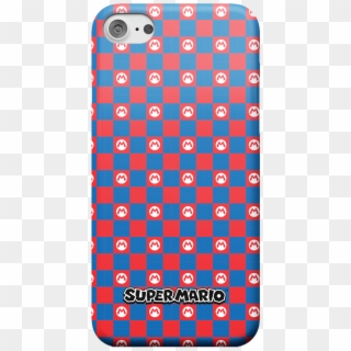Nintendo Super Mario Checkerboard Pattern Phone Case - Mobile Phone Case Clipart