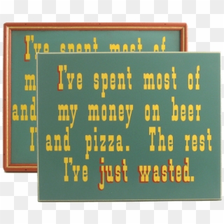 Money On Pizza Sign11" X - Display Device Clipart