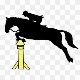 This Free Icons Png Design Of Horse Jumping Dressage - Clip Art Of Horses Jumping Transparent Png