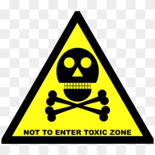 Do Not Enter Toxic Zone Sign Svg Clip Arts 600 X 524 - Toxic Do Not Enter Sign - Png Download