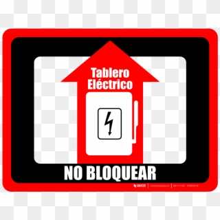 No Bloquear Floor Sign ( - Autoleder Clipart