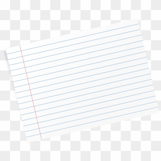Flash Card Paper Lines Blank Png Image - Index Card Black Background Clipart