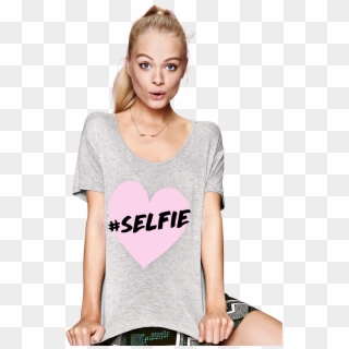Selfie T Shirt - Divided By H&m Christmas Clipart