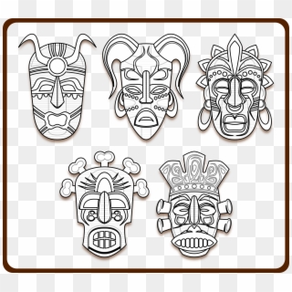Africa Clipart Tribe African - Mask - Png Download