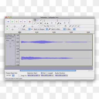 Audacity's Main Window Allows You To Get An Overview - Audio Music Mp3 Clipart