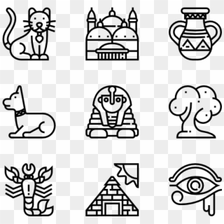 Png Library Download Egypt Icon Packs Svg Psd Png - Cute Png Black And White Clipart