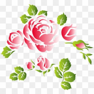 Free Png Download Roses Floral Ornament Png Clipart - Ornament Flower Png Transparent Png
