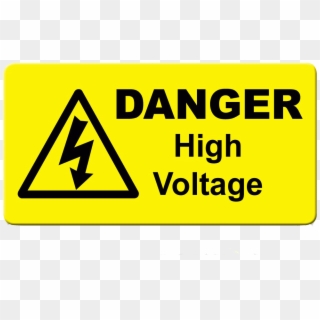 Danger High Voltage Png Image File - Sign Clipart