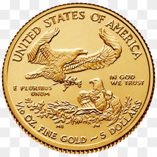 2018 $5 American Eagle Gold, Bu Mint Condition , Png - American Gold Eagle 1 2 Oz Clipart