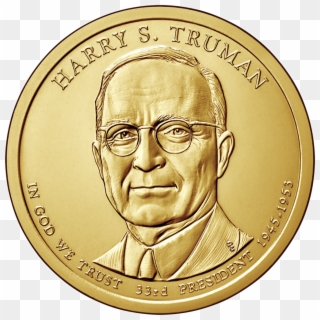 2015 Truman Coin - One Dollar Coin Presidential Clipart