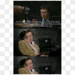 Stephen Hawking And John Oliver - Stephen Hawking Quotes Clipart