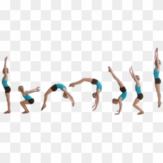 Clip Library Stock Collection Of Gymnastics Clip Art - Back Handspring - Png Download