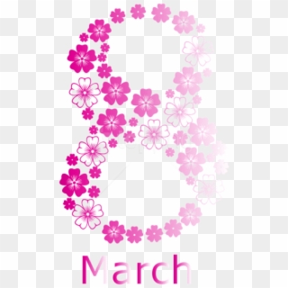 Free Png Download Pink 8 March Womens Day Png Images - Transparent Women's Day Png Clipart
