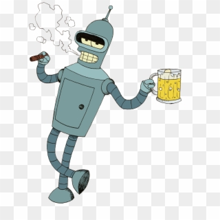 Robot De Futurama Alcoholico Clipart