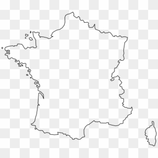 France Vector Graphics - France Map Outline Png Clipart