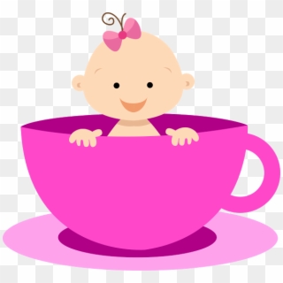 Baby Shower Png Niña - Baby In A Teacup Clipart Transparent Png