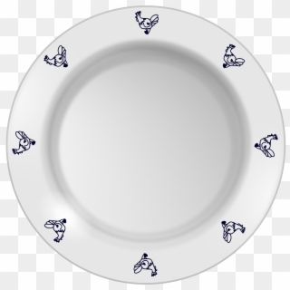 This Free Icons Png Design Of Plate With Chicken Pattern - Plate Png Hd Clipart