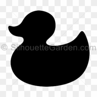 Rubber Duck Silhouette - Duck Clipart