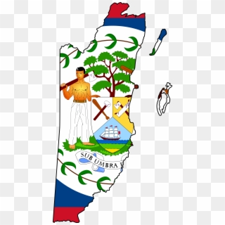 Belizean Pride Proud To Be One - Red Blue Flag With White Circle Clipart