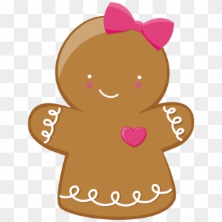 Gingerbread Clipart Transparent Background - Gingerbread Girl - Png Download