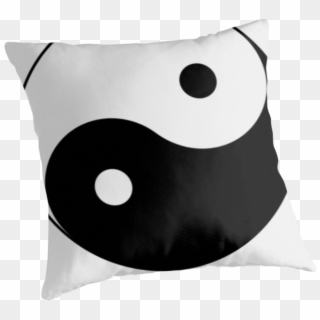 Ying Yang Symbol Throw Pillows By Baconsexual - Throw Pillow Clipart
