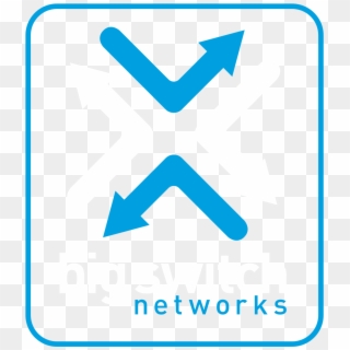 Blue / White Big Switch Networks Logo, Vertical Clipart