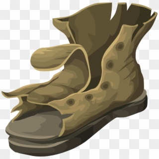Boot Png - Worn Out Shoes Clipart Transparent Png