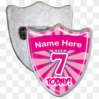 Custom 7th Birthday Badge - Emblem Clipart