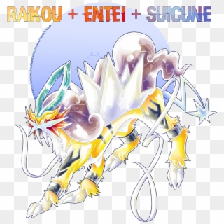 Suicune , Png Download - Raikou Suicune Entei Fusion Clipart