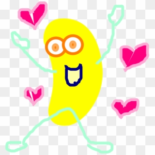 Yellow Jumping Jelly Bean Clip Art At Vector Clip Art - Transparent Cartoon Jelly Beans - Png Download